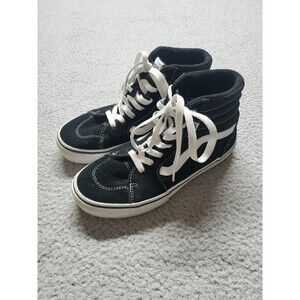 VANS Sk8-Hi Black Sneakers Shoes Size 4 Youth Kids